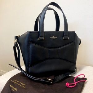 Kate Spade Black Leather 2 Park Avenue Beau